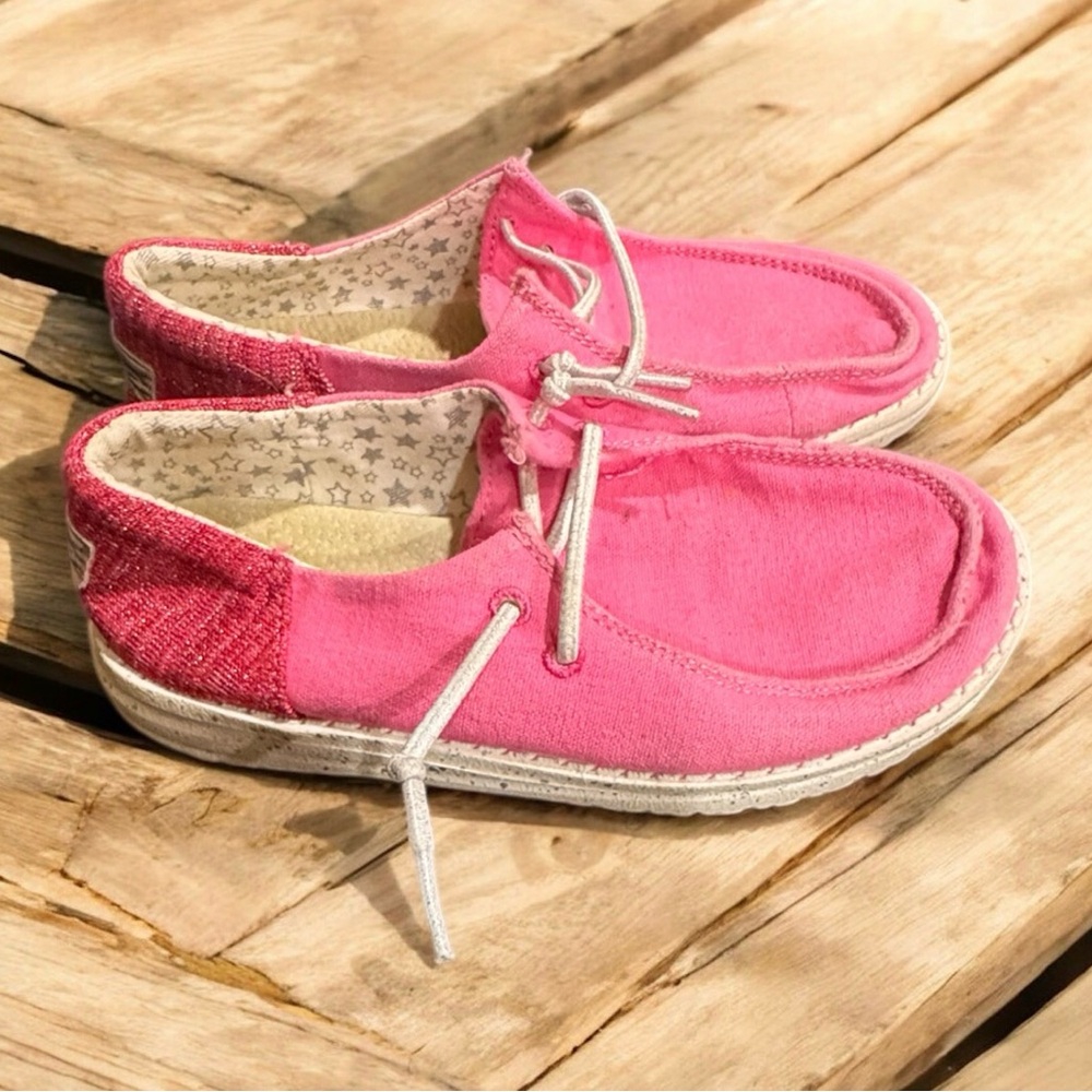 Hey Dude Kids Pink Sneakers K13 Funk Fuxia
